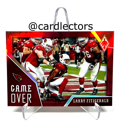 2020 Panini Phoenix LARRY FITZGERALD Game Over #17 Red Parallel /299 CARDINALS - Image 1 of 3
