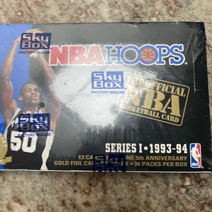 1993-94 SKYBOX NBA HOOPS SERIES 1 BASKETBALL BOX - SEALED *1 - Picture 1 of 6