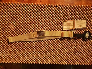 HARLEY DAVIDSON GOLDTONE METAL MESH BELT SMALL 28.5” Women’s Adjustable - Foto 1 di 6