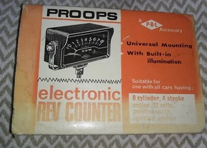 NOS Vintage 6 Cylinder Rev Counter - Pos Earth 60s - CUSTOM BUILD / RAT ROD ETC - Picture 1 of 6