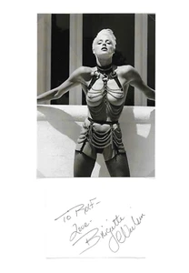 Brigitte Nielsen Albumausschnitt auf Din A4 Fotokarton original Autogramm - Picture 1 of 1