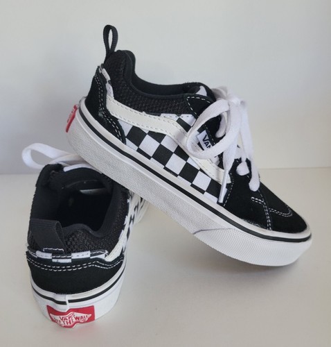 Sneakers a scacchi VANS Oldol Skoo nereche bianc nuove senzala scatol ta 11ovani