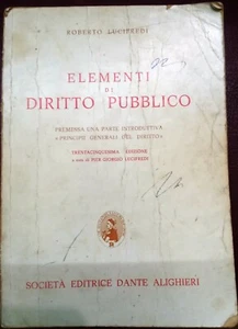 Elementi di diritto pubblico - lucifredi - ed. dante alighieri 1982 35° edizione - Imagen 1 de 1