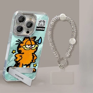 Cartoon Katze Ständer Handy Hülle Anti-Drop für iPhone 16 15 14 13 12 11 Pro Max - Bild 1 von 14
