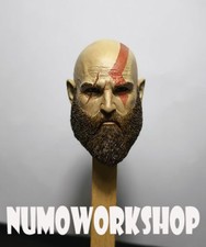 Kratos God of War 1/6 Scale CUSTOM UNPAINT HEAD for 12" Body Figure Numoworkshop