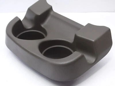99-07 FORD EXCURSION F250 F350 FRONT CENTER CONSOLE CUP HOLDER FRONT GRAY OEM - Image 1 of 4