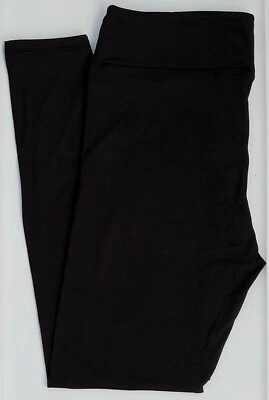 Two Pairs - S/M Kids LuLaRoe Leggings Unisex Solid Black Fits Kids 2 - 6 NWT - Image 1 of 4