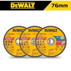 Discos de corte DeWALT x3 76 mm rueda delgada metal acero inoxidable cortador de hojas - Imagen 1 de 13