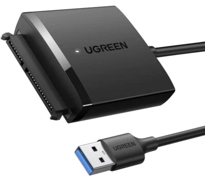 UGREEN USB 3.0 to SATA Adapter for 2.5"/3.5" HDD/SSD, SATA to USB 3.0 Hard Drive - Image 1 of 4
