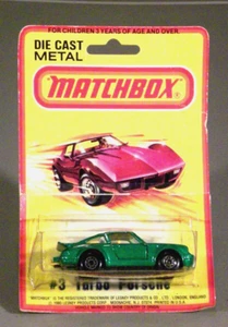 Matchbox #3 Turbo Porsche 1980 Diecast New & Sealed in Original Package!! Rare! - Picture 1 of 12