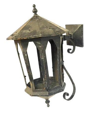 ANTIQUE SOLID PAINTED COPPER PORCH SCONCE LIGHT FIXTURE EXTERIOR 20” Cover