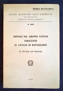 Impiego del gruppo tattico corazzato al livello di battaglione - Roma, SME, 1968 - Imagen 1 de 1