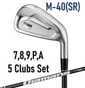 PRGR 03 IRON SET #7, 8, 9, P, A DIAMANA GRAPHITE M-40 STIFF-REGULAR FLEX 5pcs - Picture 1 of 7