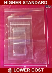 1000~ 2 Mil 2X3 Zip Reclosable Lock Poly Bags Zipper Seal Top Parts Nuts Retail - Picture 1 of 4