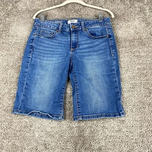 Sonoma Bermuda Denim Short Women's Size 6 Blue Low Rise Medium Wash 5-Pocket - Picture 1 of 11