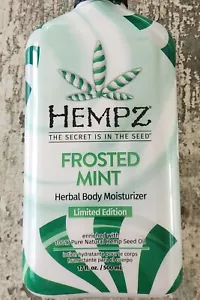 Hempz Frosted Mint Herbal Body Moisturizer Lotion 17 fluid ounce - Picture 1 of 3