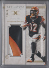 Jeremy Hill 2015 Topps Definitive Collection GU jumbo jersey patch card /40