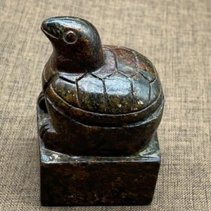 China Antique Home Ornament Tea Pet Decoration Jade Turtle Ornaments and Handles - Picture 1 of 11