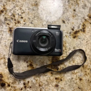 Cámara digital Canon Powershot SX210 IS - negra - usada. PROBADO. SOLO CÁMARA. - Imagen 1 de 5