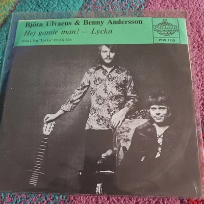 Björn Ulvaeus & Benny Andersson - Hej Gamle Man! / Lycka Pos1110 Polar Green - Image 1 of 4