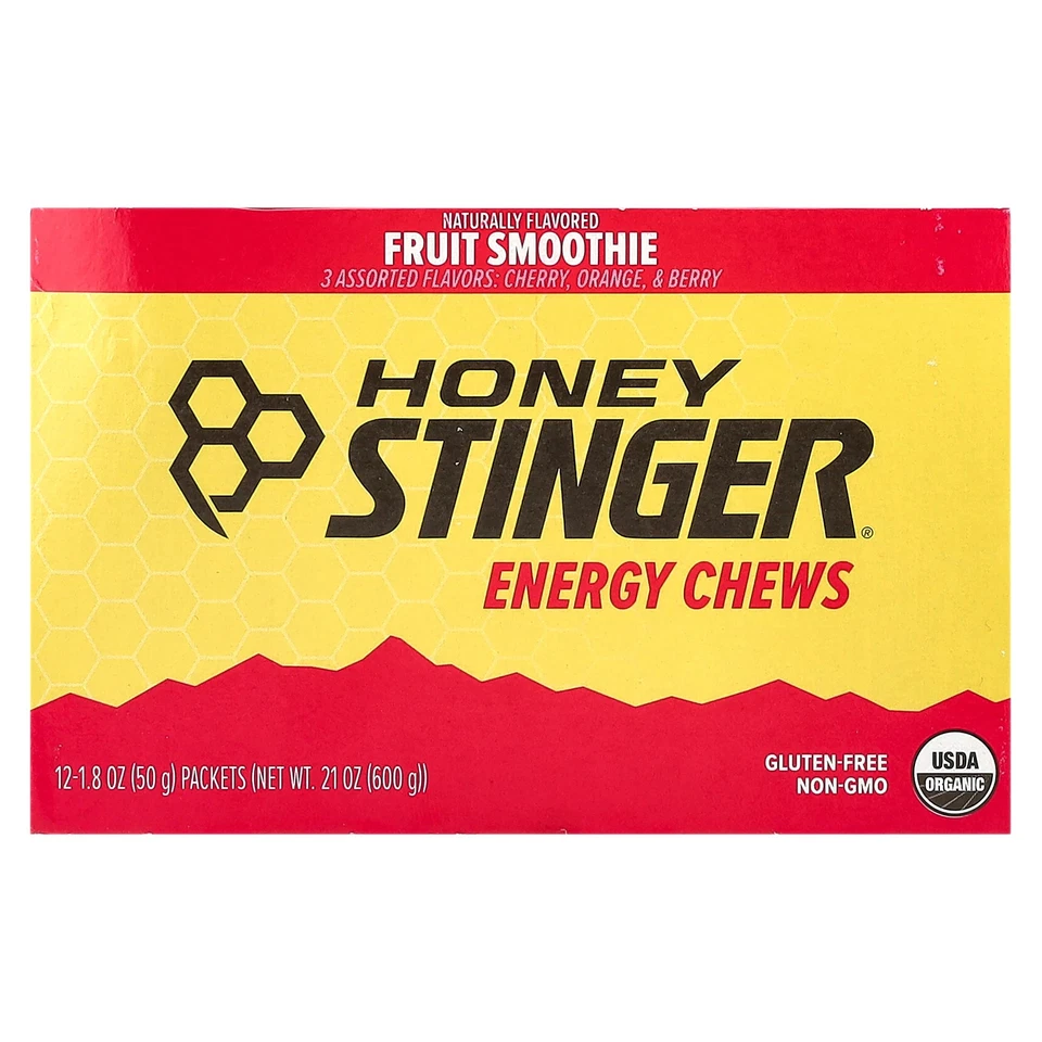 Honey Stinger Organic Energy Chews Fruit Smoothie 12ct
