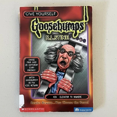 Give Yourself Goosebumps #34 Elevator to Nowhere R.L. Stine Paperback Book - Image 1 of 4