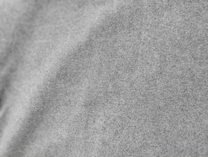 FABRIC REMNANT MEDIUM WEIGHT GRAY POLYESTER 1 YD X 65" SLIGHT STRETCH ON BIAS - Picture 1 of 2