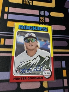 2024 Topps Heritage High Number Real One Auto Hunter Goodman Rookie RC #ROA-HG - Bild 1 von 2