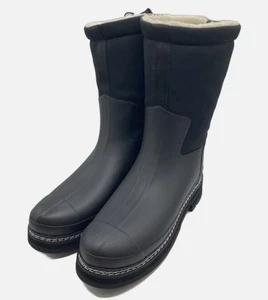 Hunter Footwear Women's Refined Short Stitch Sherpa Rain Boot UK 6 USA Size 8 - Picture 1 of 10