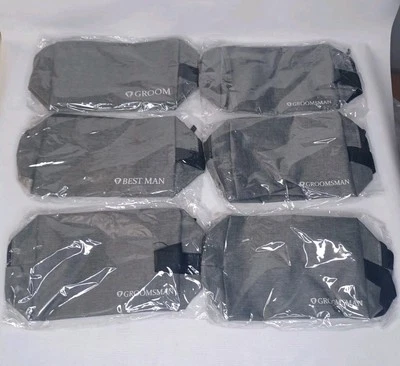 Groom Best Man & Groomsman Toiletries Bag Wedding Party Gift Idea Set - Image 1 of 4