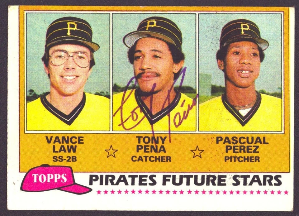 TONY PENA 1981 Topps #551 RC AUTOGRAPH Signed PIRATES AUTO Rookie Cardinals - Image 1 of 1