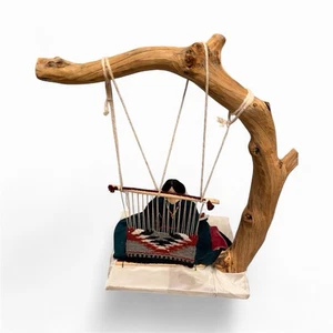 Vintage Indianer Navajo Volkskunst Puppe Webstuhl Southwestern - Bild 1 von 8