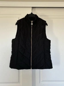 Michael Kors X Large Black XL Puffer Quilted Vest Jacket Charm Women’s MSRP $125 - Picture 1 of 5
