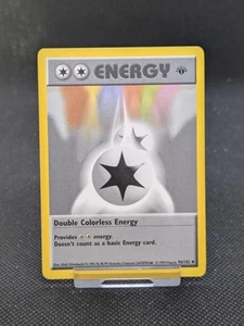 Pokemon Karte Doppelte Farblose Energie 96/102 1. Edition Base Set WOTC NM - Bild 1 von 4