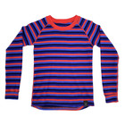 Youth Size 11/12 Years Mountain Warehouse Merino Wool Top Red Black Blue Striped