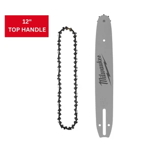 Paquete de motosierra con mango superior Milwaukee de 12" para 2826-20, cadena y barra guía - Nuevo - Imagen 1 de 6