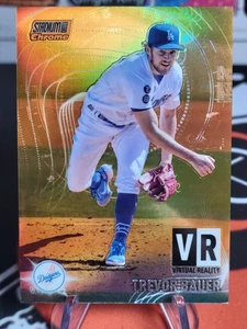 Trevor Bauer 2021 Topps Stadium Club Cromo VR-17 Naranja Refractor 4/25 - Imagen 1 de 2