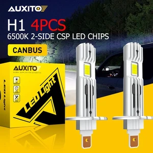 AUXITO GF H1 LED Headlight Conversion Kit High Low Beam 6500K White CANBUS 2Pcs - Picture 1 of 20