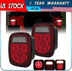 Pair 39LED Universal Car Truck Trailer Stop Turn Signal Brake Tail Lights Lamps - Bild 1 von 12