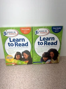 New Sealed Hooked On Phonics Learn To Read First Grade Level 1 & 2 Ages 6/7 - Picture 1 of 1