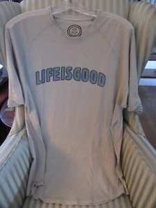 NEU MIT ETIKETT.. FROM SEASONS PAST.. HERREN S/S BAUMWOLL-T-SHIRT." LIFE IS GOOD "....SO WEICH..(L) - Bild 1 von 3