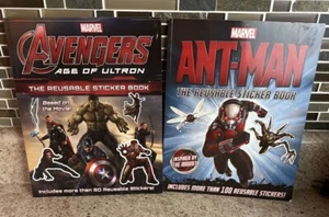 Marvel Ant Man And Avengers Reusable Sticker Books Over 150 Reusable Stickers - Picture 1 of 4