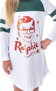 A Christmas Story Ralphie Kids Nightshirt Pajama Dress Medium (7/8) - Picture 1 of 4