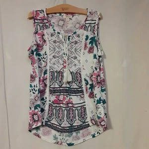 Style & Co Womens Destination Sum  Top Summer White 0X - Picture 1 of 5