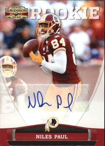 2011 Panini Gridiron Gear Autographs Gold Card #191 Niles Paul /299 