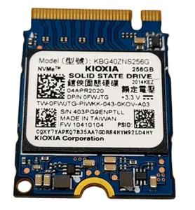 Kioxia KBG40ZNS256G 256GB NVMe M.2 SSD 90-99% Health Solid State Drive - Afbeelding 1 van 1