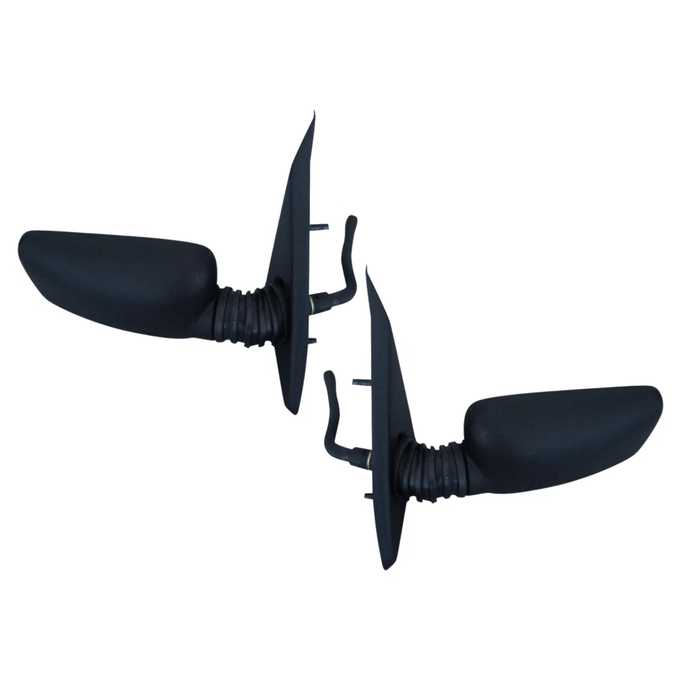 COPPIA Specchi Retrovisori Con Leva MANUALI NERI FIAT PANDA 141 750 Compatibili - Immagine 1 di 4