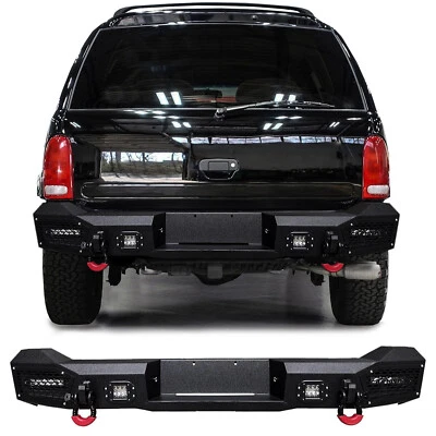 Vijay Fits 1998-2003 Dodge Durango Steel Rear Bumper with D-Rings & LED Lights - Image 1 of 4