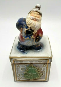 Caja de regalo anillo de recuerdo baratija de Papá Noel de cerámica árbol de Navidad estrellas de pascua - Imagen 1 de 9