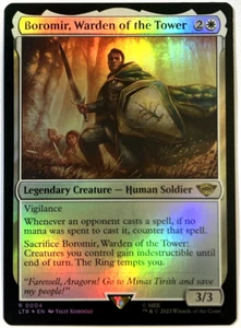 MTG Boromir, Warden of the Tower *FOIL* The Lord of the Rings 4 NM - Picture 1 of 6